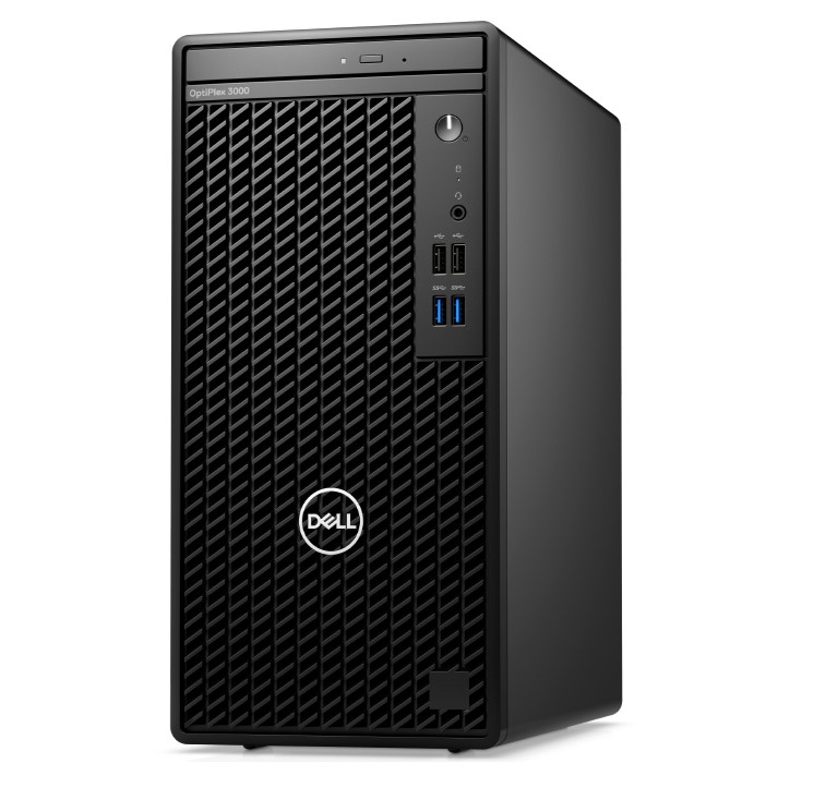Máy tính để bàn đồng bộ Dell Optiplex 3000 MT (Intel Core i3-12100 | 8GB | SSD 256GB | UHD Graphics | DVDRW | FreeDOS | 1Yr)