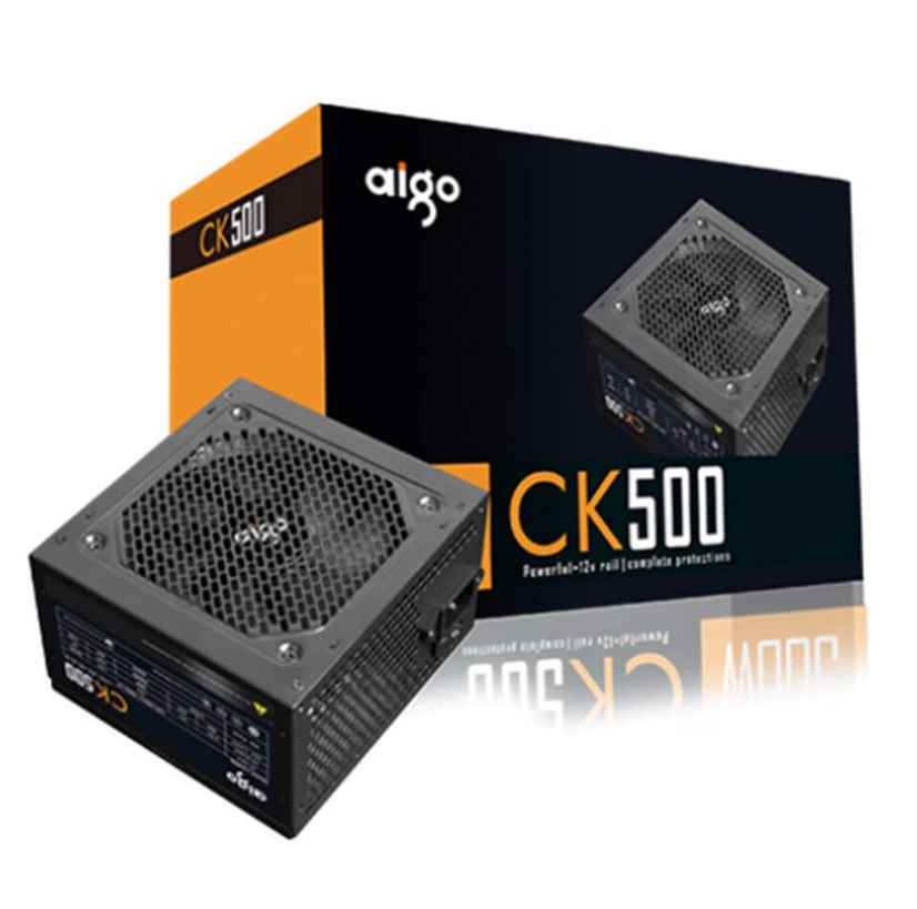 Aigo CK500 đạt công suất tối đa 500W giúp đảm bảo hiệu suất làm mát vượt trội