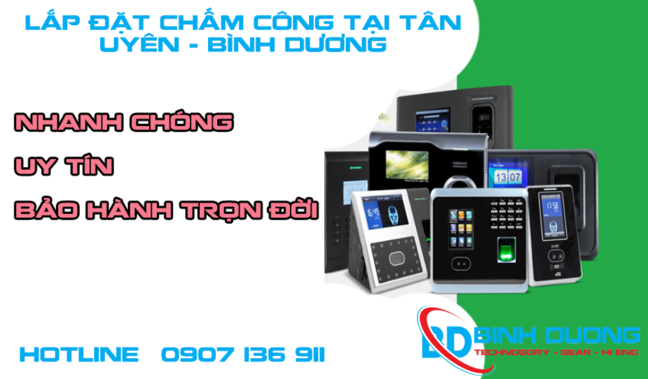 Lắp đặt chấm công giá rẻ tân uyên