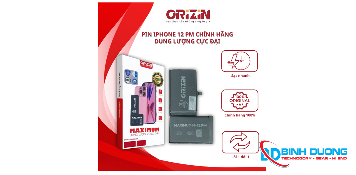 Pin điện thoại iPhone 12 Orizin