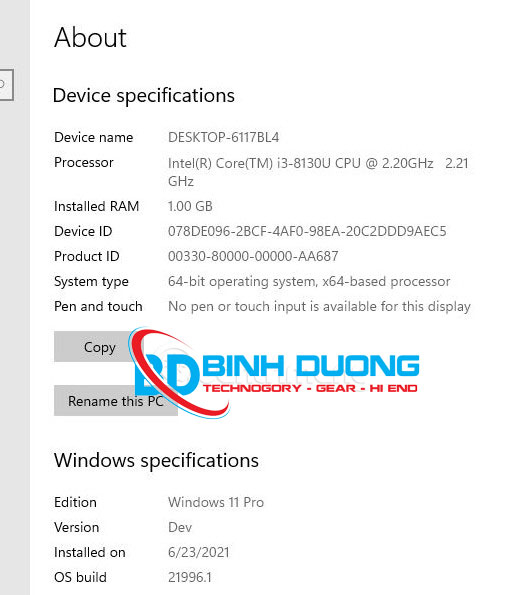 Cấu hình tối thiểu khi nâng cấp window 10 lên 11