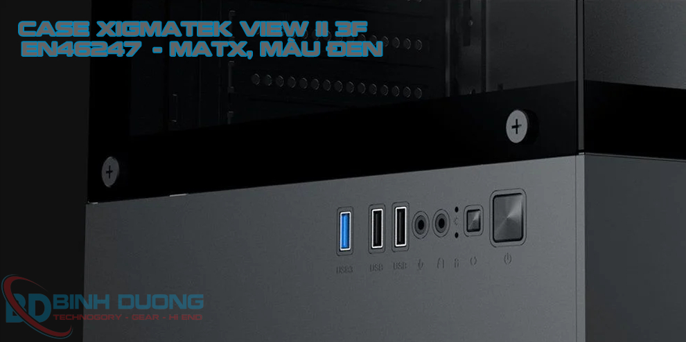 Case Xigmatek View II 3F (EN46247) - MATX, Màu Đen