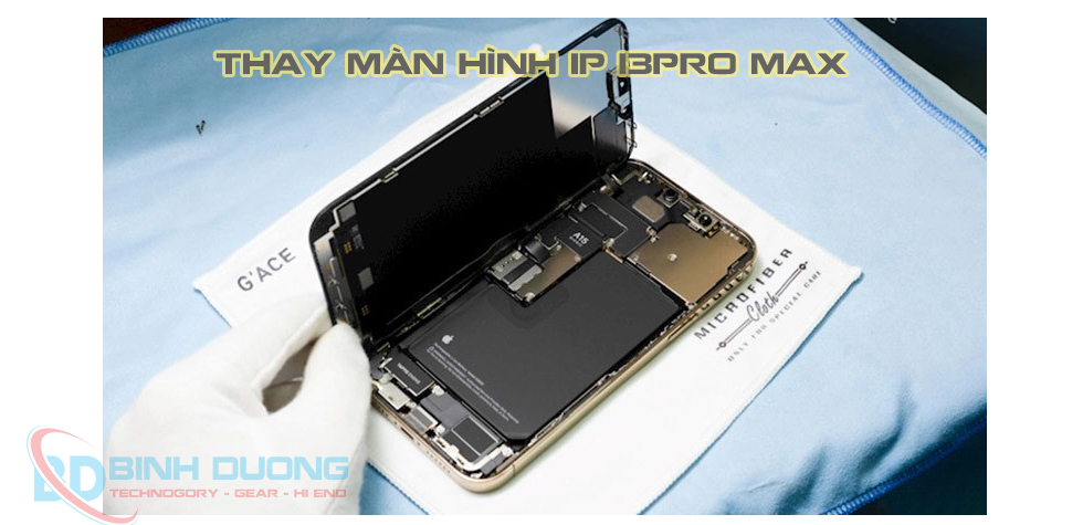 Thay màn hình ip 13 prm giá rẻ