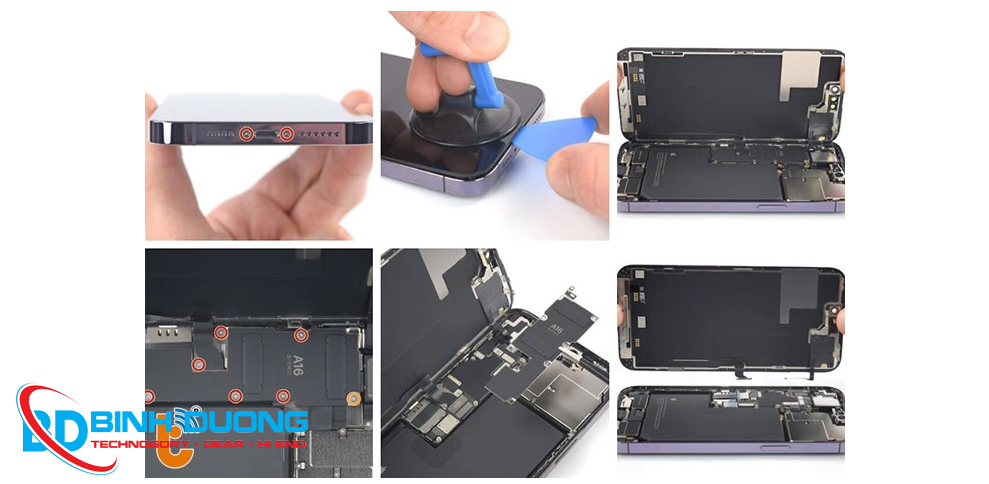 Thay màn hình iphone 14prm