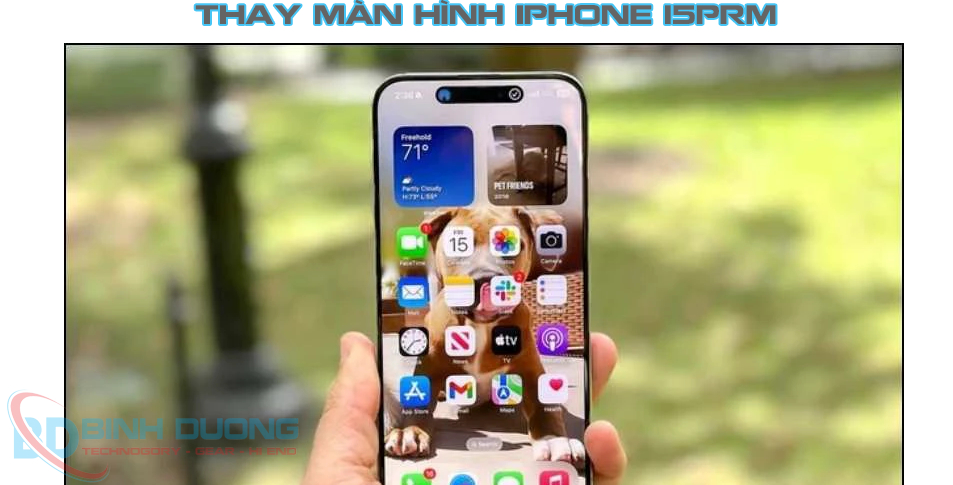 Thay màn hình iphone 15prm giá rẻ