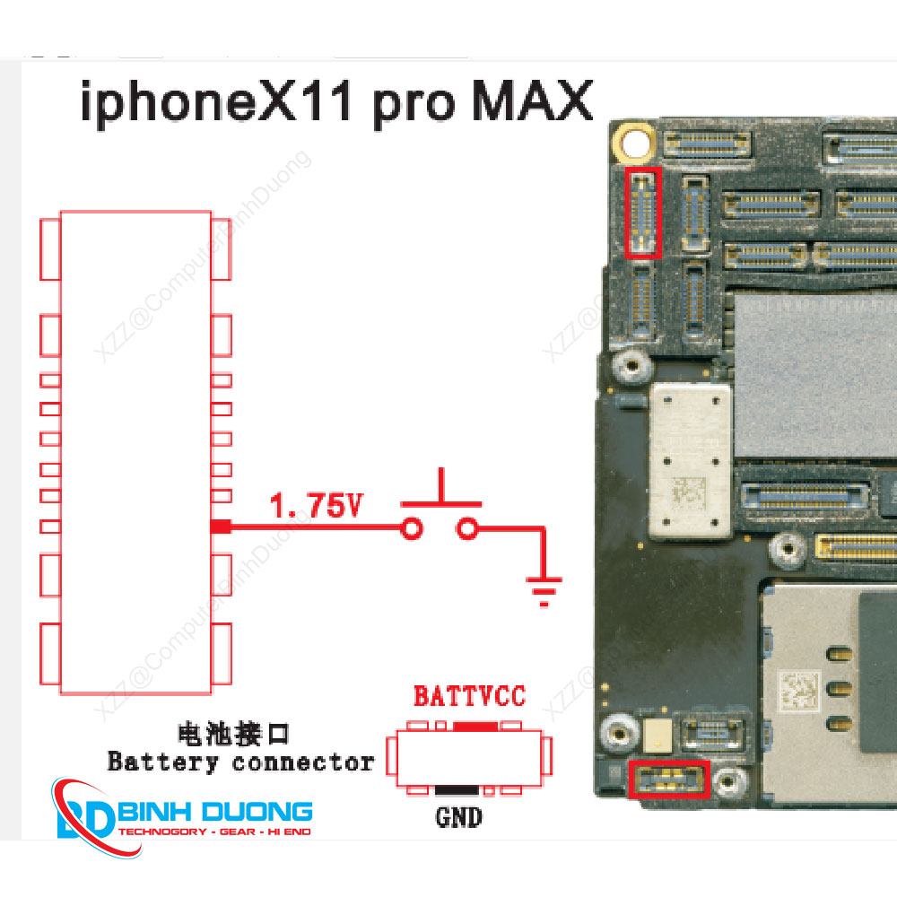 Kích nguồn iPhome 11 Promax trên socket