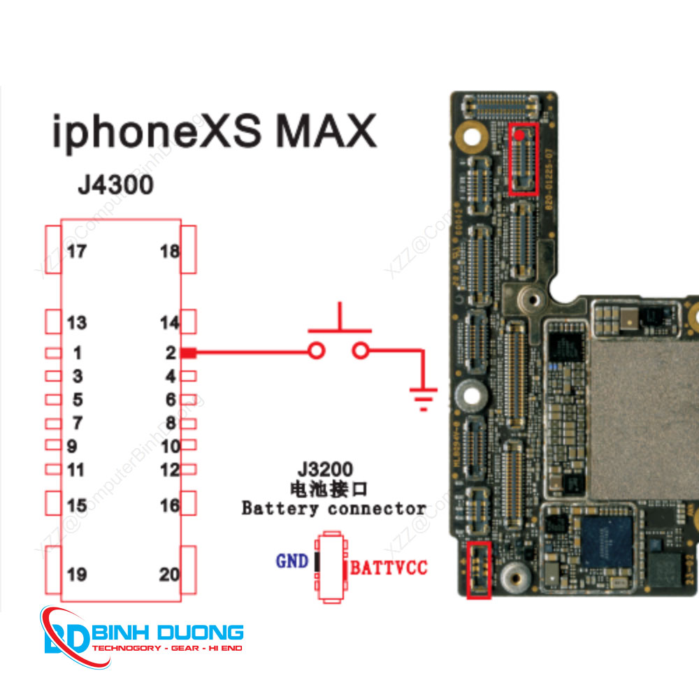Kích nguồn iPhone XS Max trên Socket