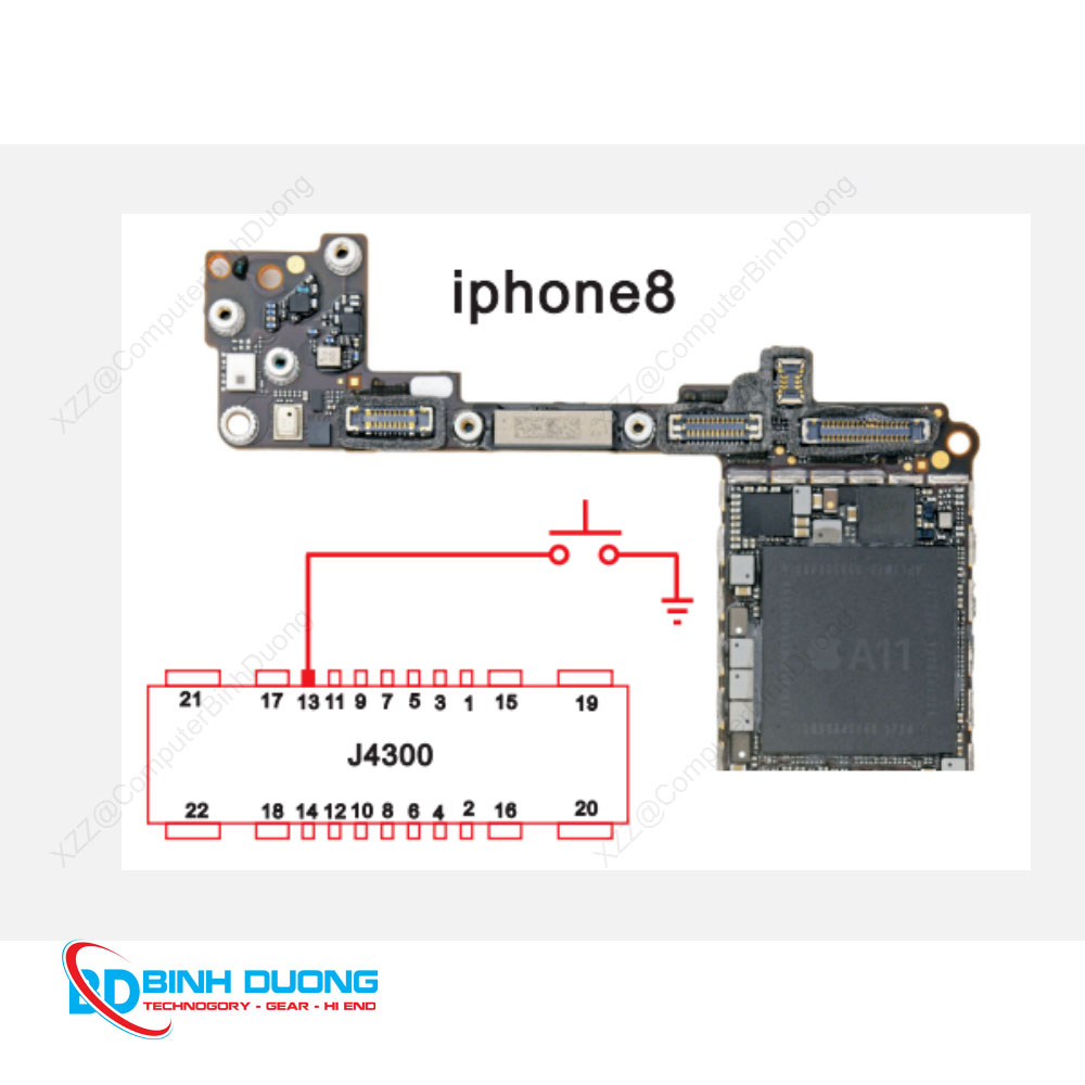 Kích nguồn iPhone 8 trên socket