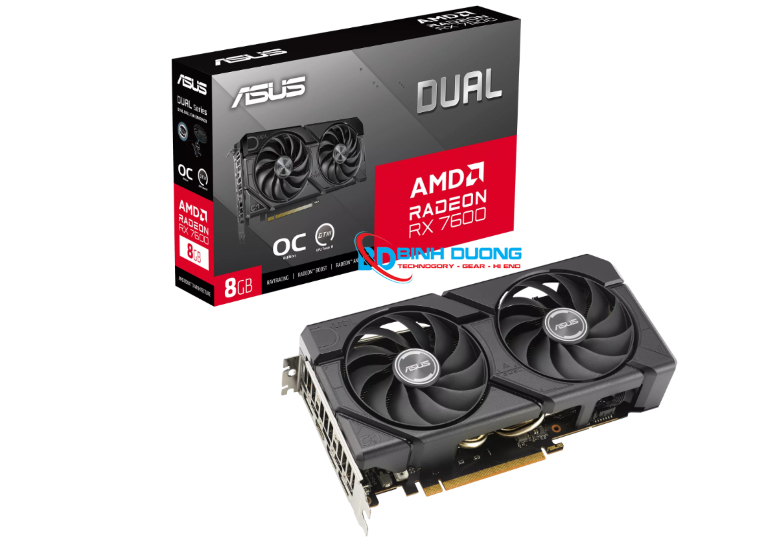 ASUS Dual Radeon™ RX 7600 EVO OC Edition 8GB GDDR6