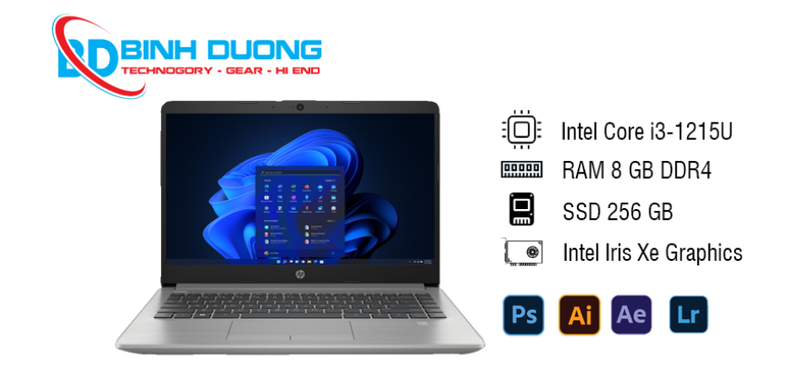 HP 240 G9 i3-1215U/8GD4/256GSSD/14.0FHD/WLac/BT5/3C41WHr/W11SL/BẠC_AG2J4AT