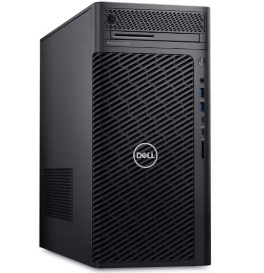 Máy tính trạm Dell Precision 3680 Tower, i5-14600, 16GB, 256GB SSD, 2TB HDD, Intel UHD Graphics 770, KB, M, 500W PSU, Ubuntu,