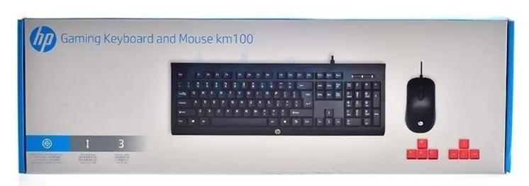HP COMBO KM100 WIRED KEYBOARD & MOUSE