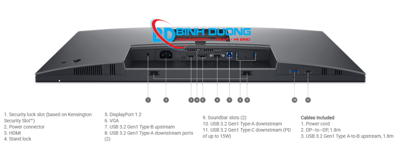 Dell P2725H (27.0 inch - IPS - FHD - 100Hz - 5ms - USB TypeC)