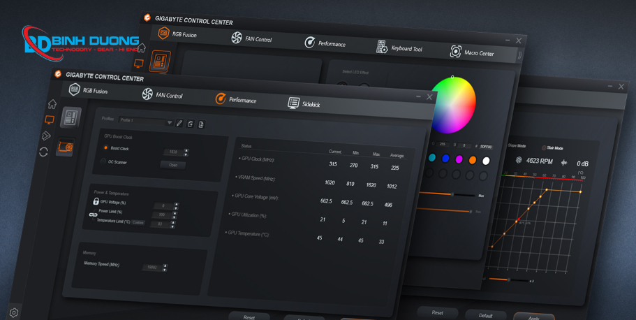 Phần Mềm GIGABYTE CONTROL CENTER