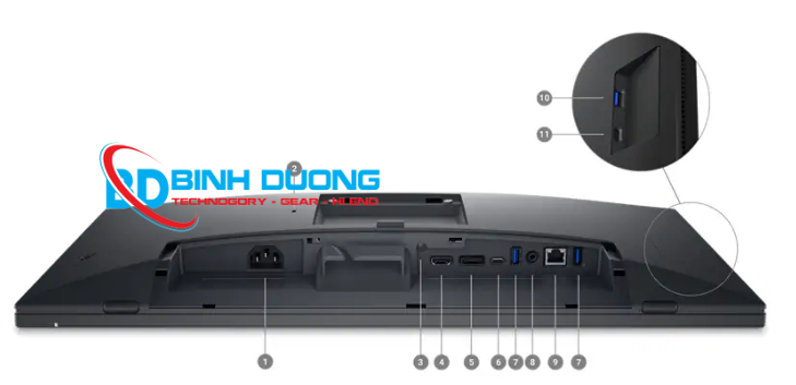 Dell P2424HT 23.8 inch - IPS - FHD - 60Hz - 5ms - Cảm ứng - Speakers (viền đen chân trắng)