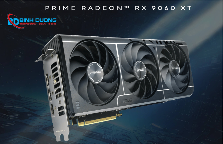 VGA ASUS PRIME RX9060XT O16G 3 FAN