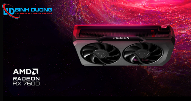 Card Màn Hình GIGABYTE RX7600 GAMING OC 8G 3FAN