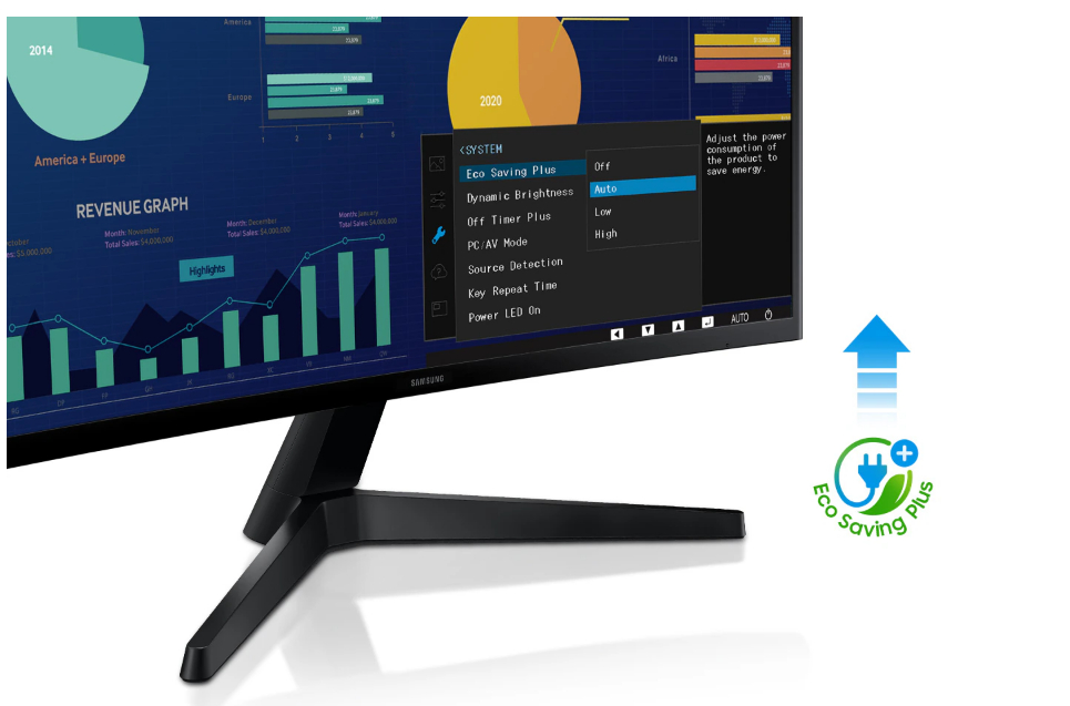 SamSung Cong  23.8” 1920 x 1080.Mpx,FHD,75Hz,VA, 3000 : 1, 4ms, VGA +HDMI Port,HDMI Cable/2Y 