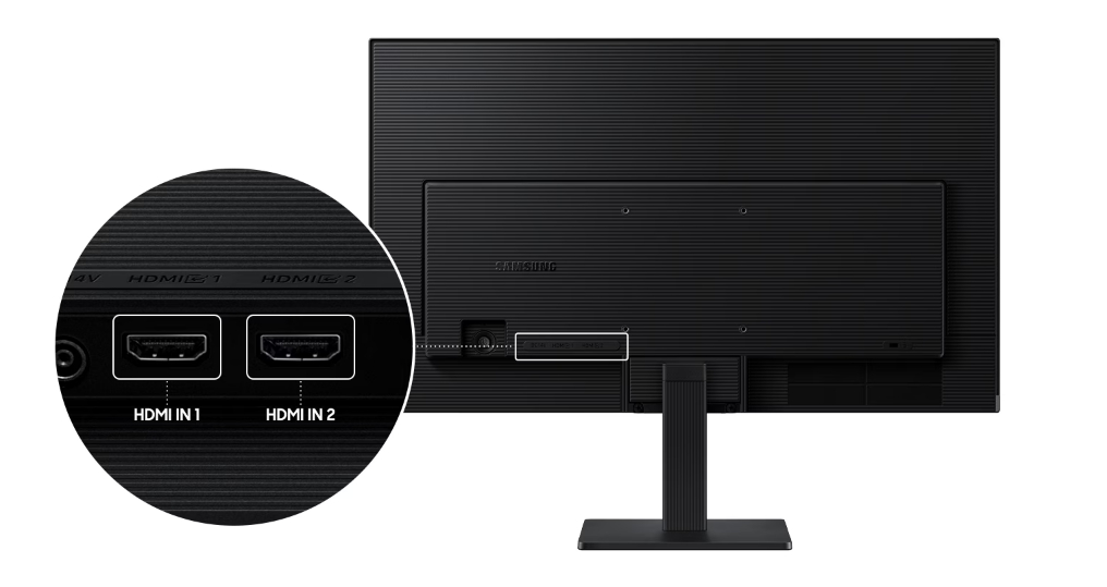 Samsung LS24F320GAEXXV (24 inch - IPS - FHD - 120Hz - 5ms) Cổng cắm kết nối: 2xHDMI 1.4/2Y