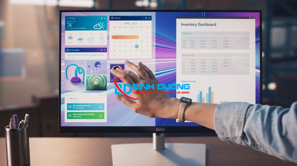 Dell P2424HT 23.8 inch - IPS - FHD - 60Hz - 5ms - Cảm ứng - Speakers (viền đen chân trắng)