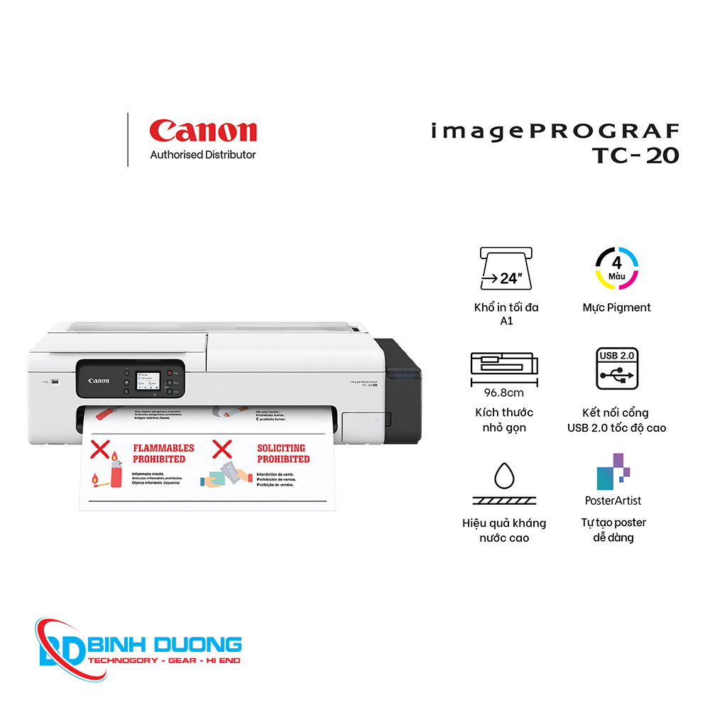 Máy in màu khổ lớn Canon TC-20 (In| A1| A3| A4| USB| LAN| WIFI)