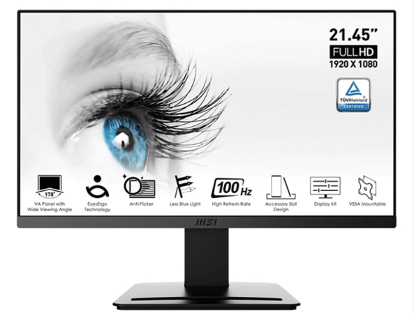 LCD MSI PRO MP225 (22” / FHD / IPS / 100Hz / 4ms / Full viền) (BH 24T)