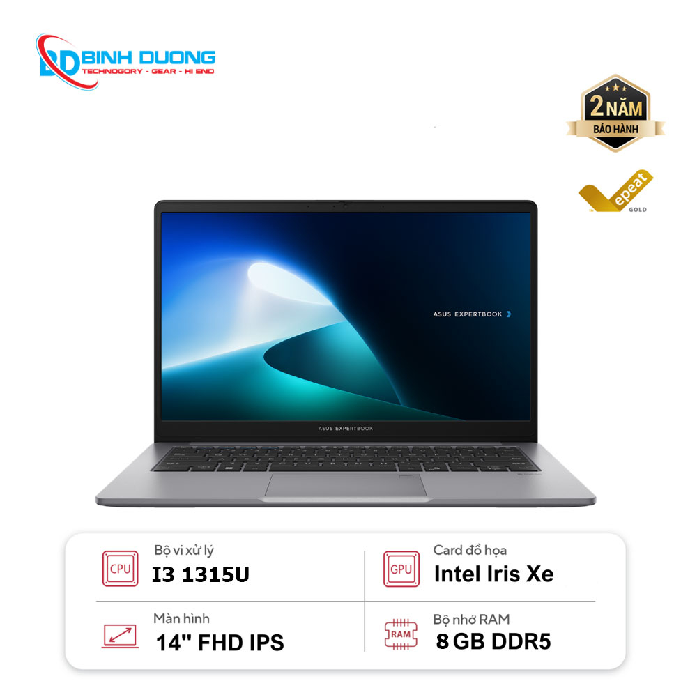 Laptop Asus P1403CVA-i308-50W-14” FHD IPS / i3-1315U / DDR5 8GB / 512GB-90NX0871- M010P0