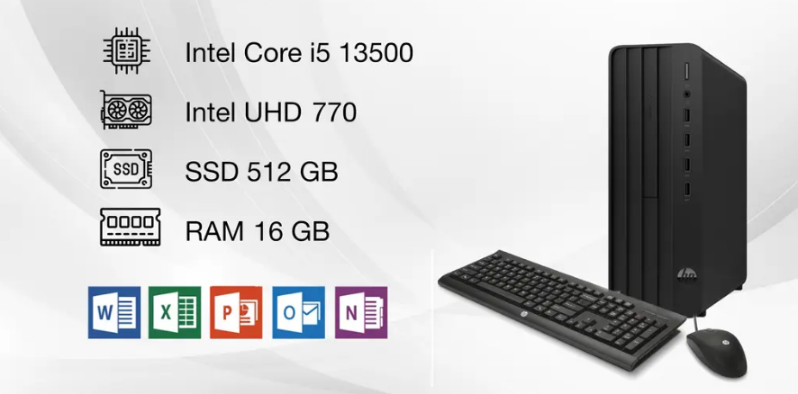 HP 280 Pro G9 SFF i5-13500(14*2.5)/16G/512GSSD/WL/BT/KB/M/W11SL/ĐEN 9H1S6PT 