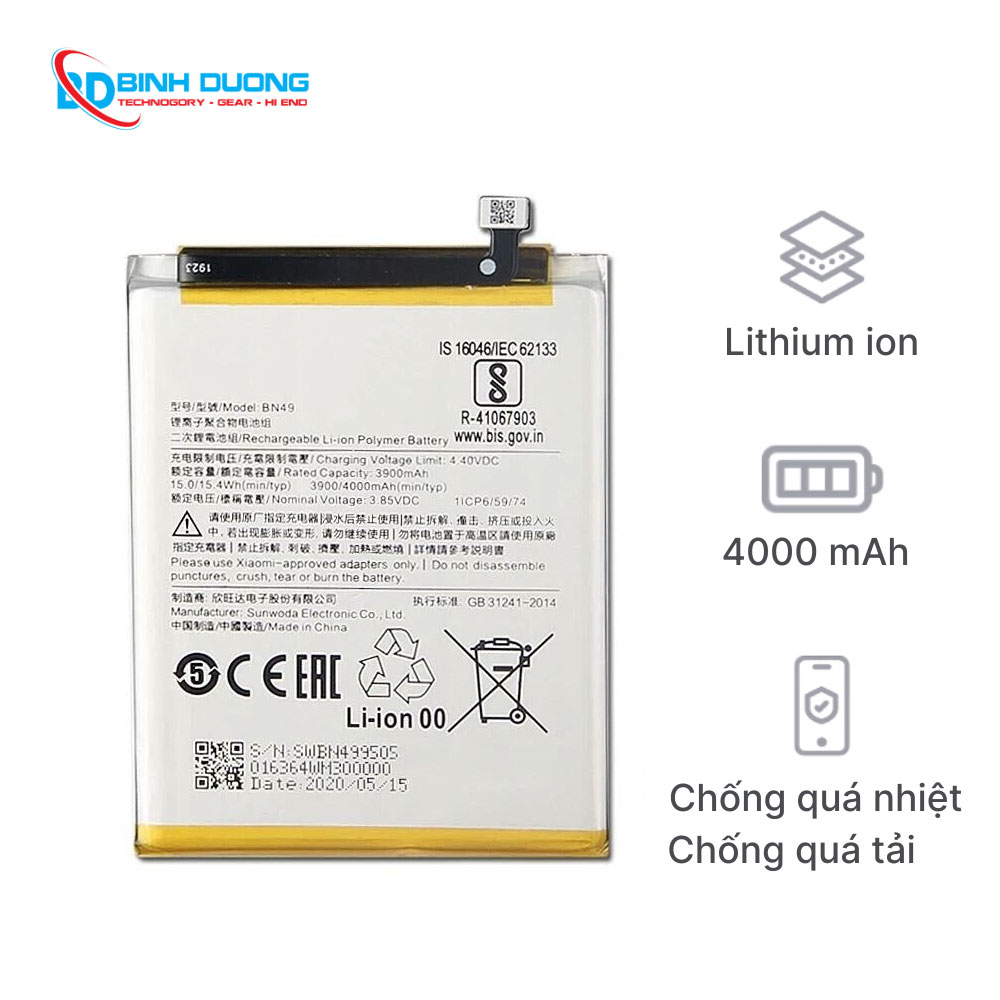 Thay pin Xiaomi Redmi 7A