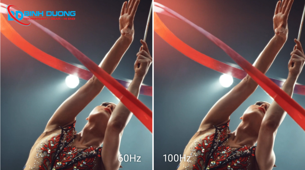 Màn hình hiển thị sắc nét cùng với tần số quét 100hz cho trải nghiệm mượt mà