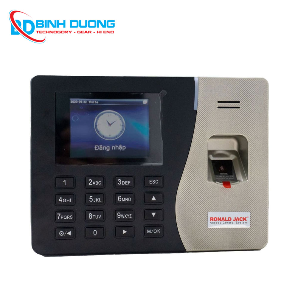 MÁY CHẤM CÔNG VÂN TAY & THẺ CÁM ỨNG RONALD JACK RJ3300