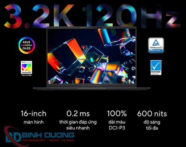 Tuyệt tác màn hình Asus Lumina OLED 3.2K 120Hz
