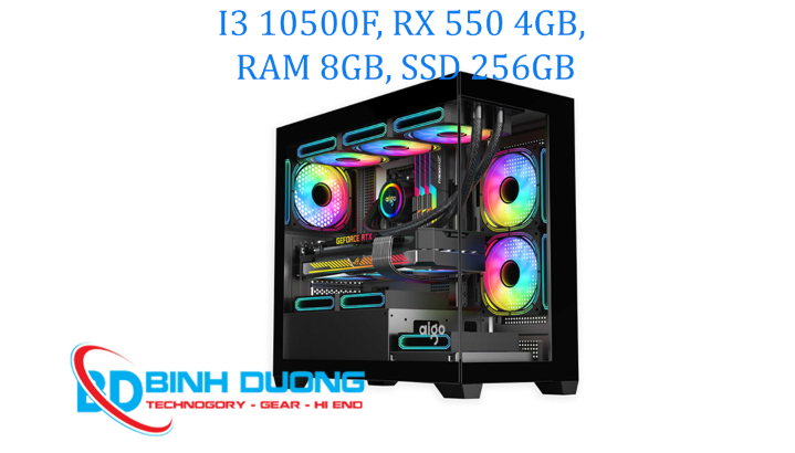PC Gaming Bể Cá Core i3 Gen 10 | RX 550 4GB | RAM 8GB