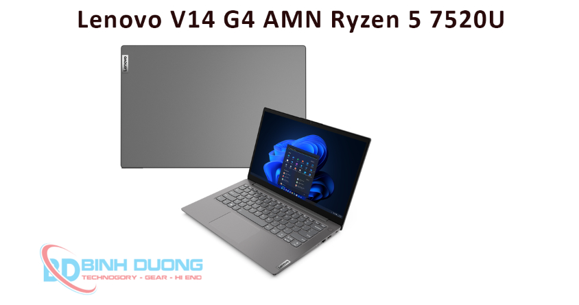 Laptop Lenovo V14 G4 AMN Ryzen 5 7520U – Chuẩn Mực Văn Phòng, Đa Nhiệm Với 16GB RAM
