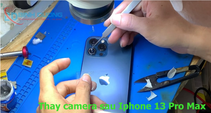 Quy trình thay camera sau iPhone 13 Pro Max