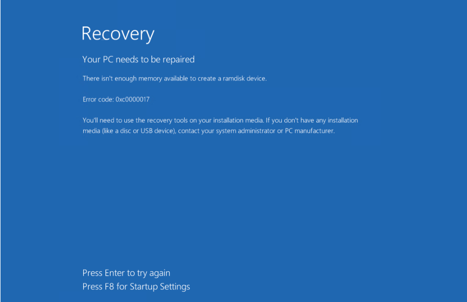 Hướng dẫn cách sửa lỗi 0xc0000017 trên Windows 10 hiệu quả 