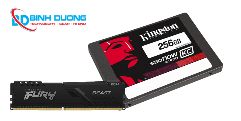 RAM 8G DDR4 3200MHz và SSD 256GB