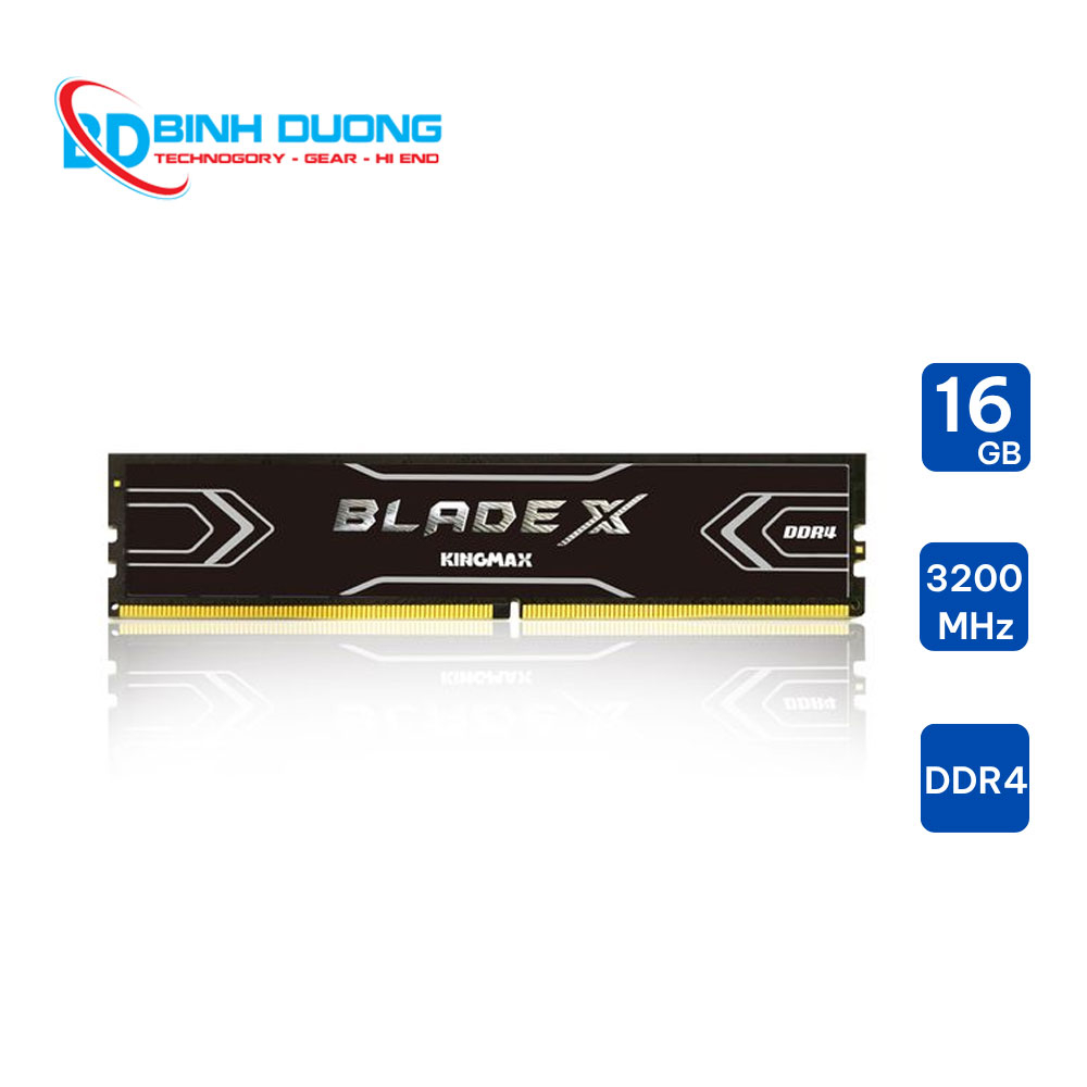 Ram Kingmax 16GB bus 3200 BLADE X - Tản Nhiệt Nhôm