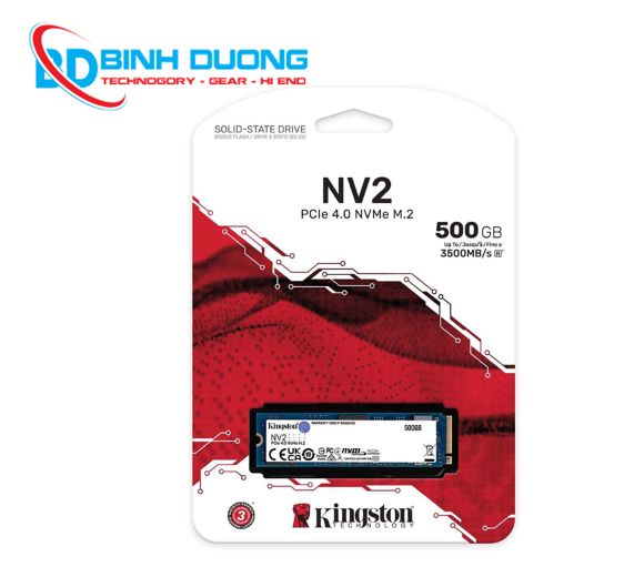 Ổ cứng Kingston NV2 500GB chuẩn NVMe PCIe Gen3