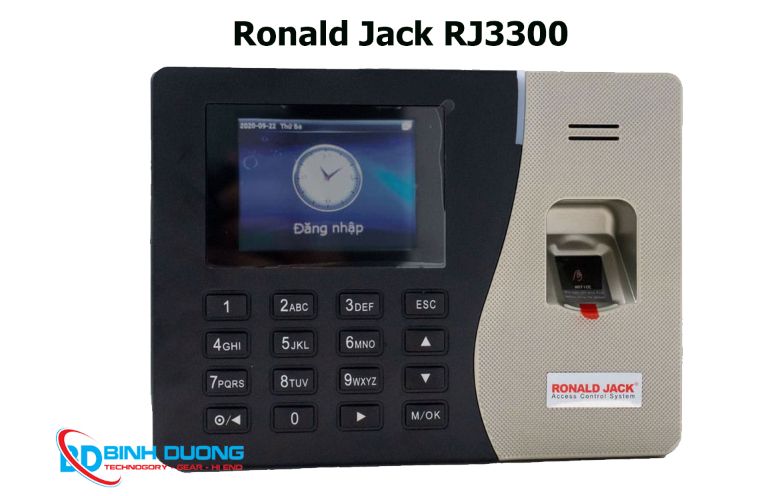 Máy Chấm Công Vân Tay - Thẻ Cảm Ứng Ronald Jack RJ3300