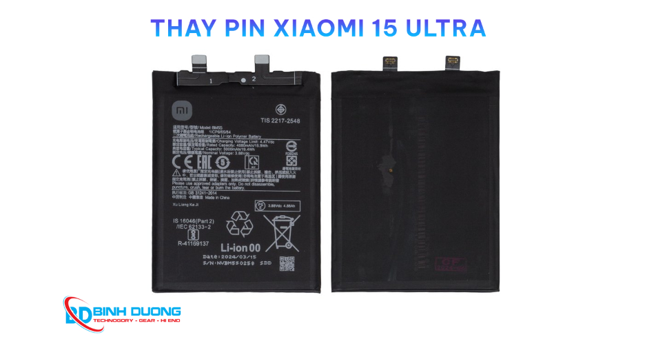 Thay pin Xiaomi 15 Ultra
