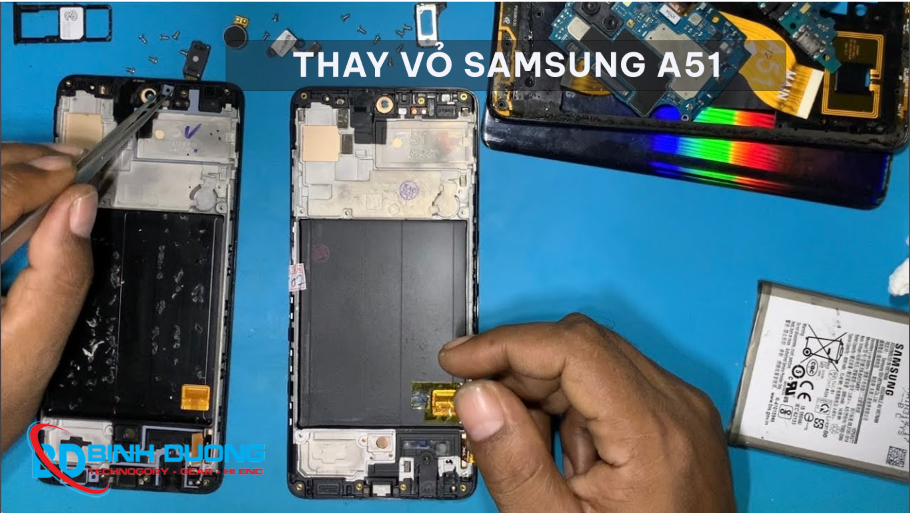 Thay vỏ Samsung A51