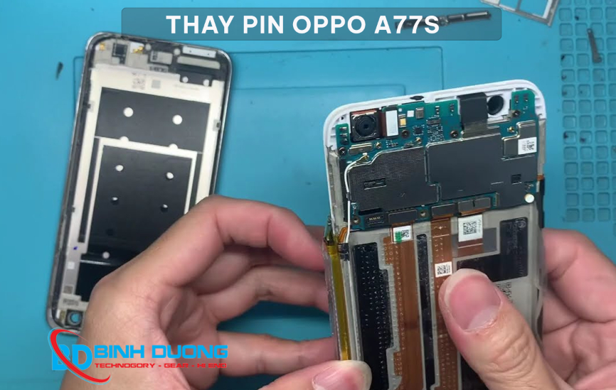 Thay pin Oppo A77s