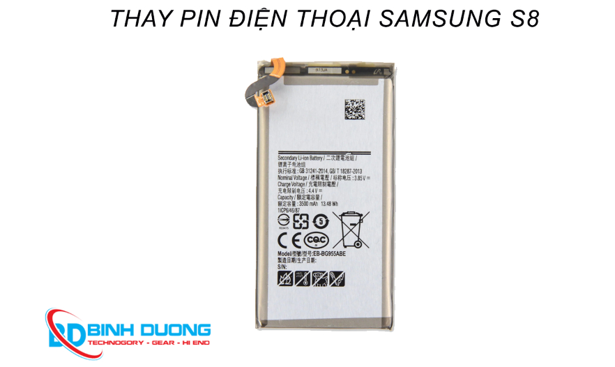 Thay pin Samsung S8