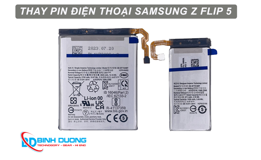 Thay pin Samsung Z Flip 5