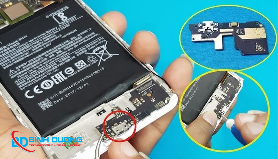 Thay chân sạc Xiaomi Redmi 5 Plus