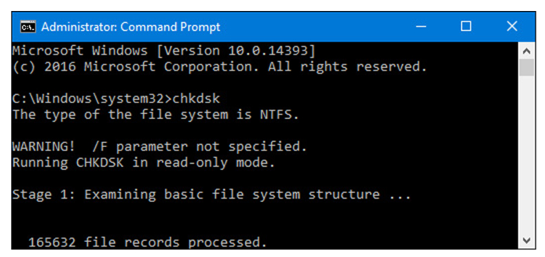 Kiểm tra và sửa lỗi ổ cứng bằng lệnh chkdsk trên Windows