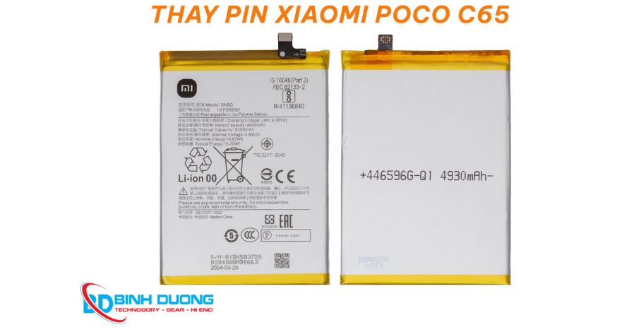 Thay pin Xiaomi POCO C65