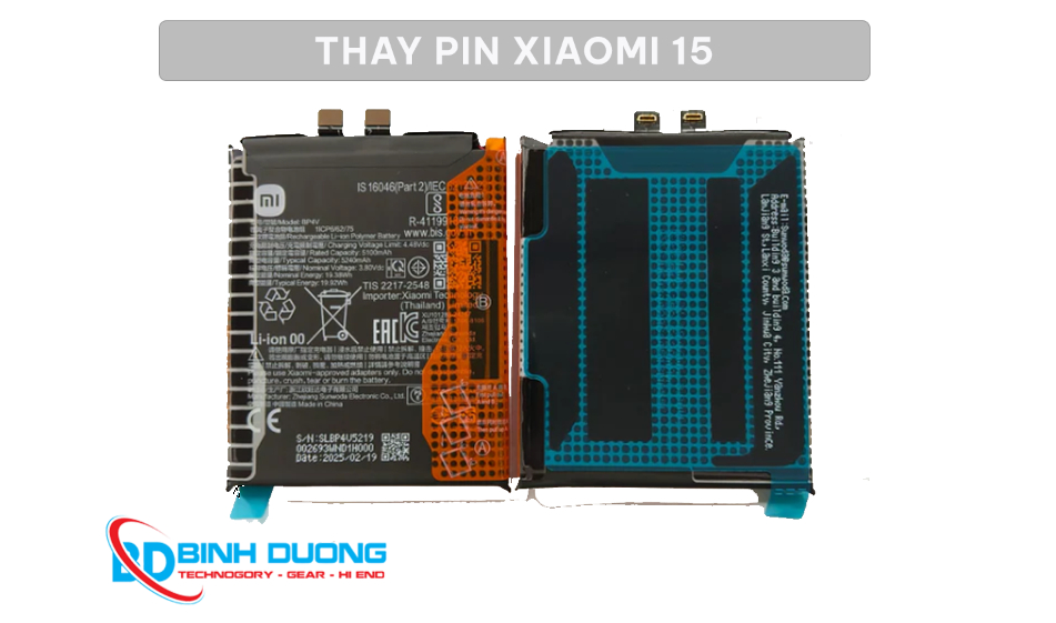 Thay pin Xiaomi 15