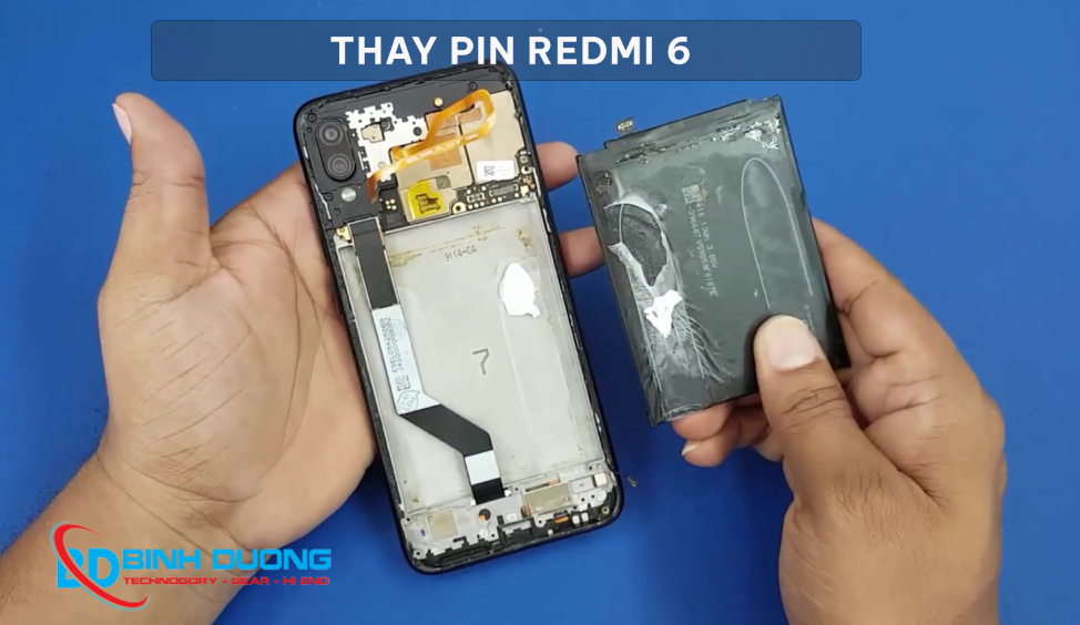 Thay pin Xiaomi Redmi 6
